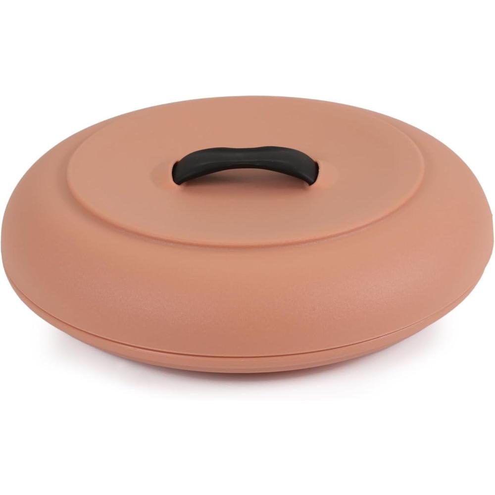 Dexas Durable Microwavable Tortilla Warmer XL 9.5 Inches, Terra Cota Color, Perfect for Warming Tortillas, Bread, Pancakes, Cornbread(LT Terra Cotta)
