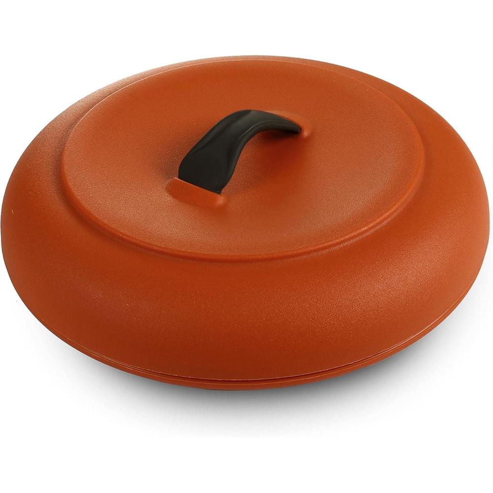 Dexas Durable Microwavable Tortilla Warmer XL 9.5 Inches, Terra Cota Color, Perfect for Warming Tortillas, Bread, Pancakes, Cornbread(Terra Cotta Color)