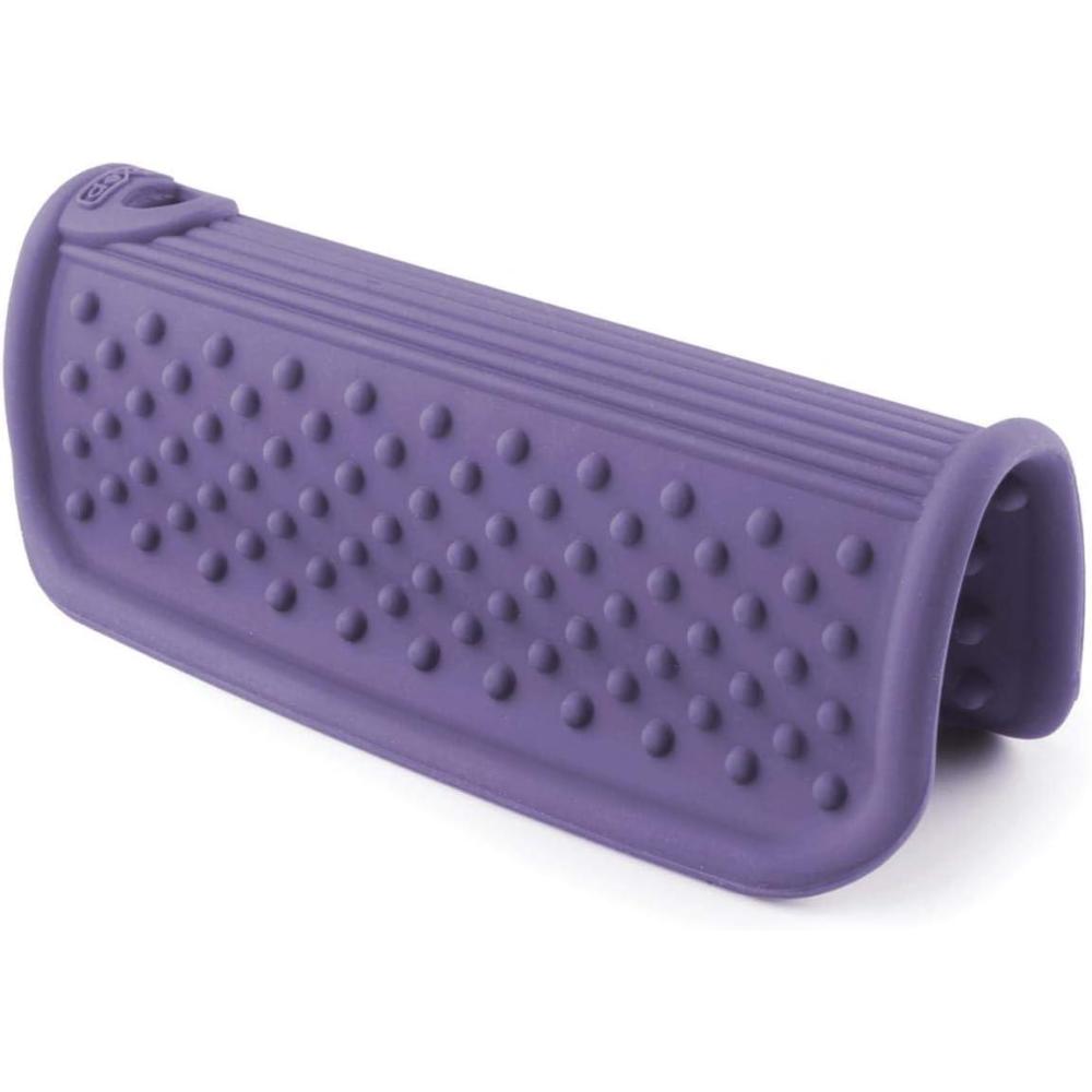 Dexas Silicone Pot Handle Holder, Heat Resistant Non Slip Grip for Hot Cookware Handles, Dishwasher Safe Kitchen Accessory, Red(Purple)