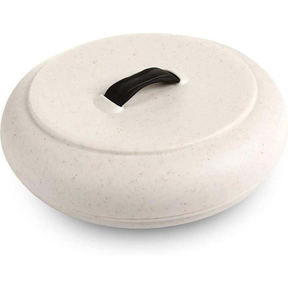 Dexas Durable Microwavable Tortilla Warmer XL 9.5 Inches, Terra Cota Color, Perfect for Warming Tortillas, Bread, Pancakes, Cornbread(Natural Oat Color)