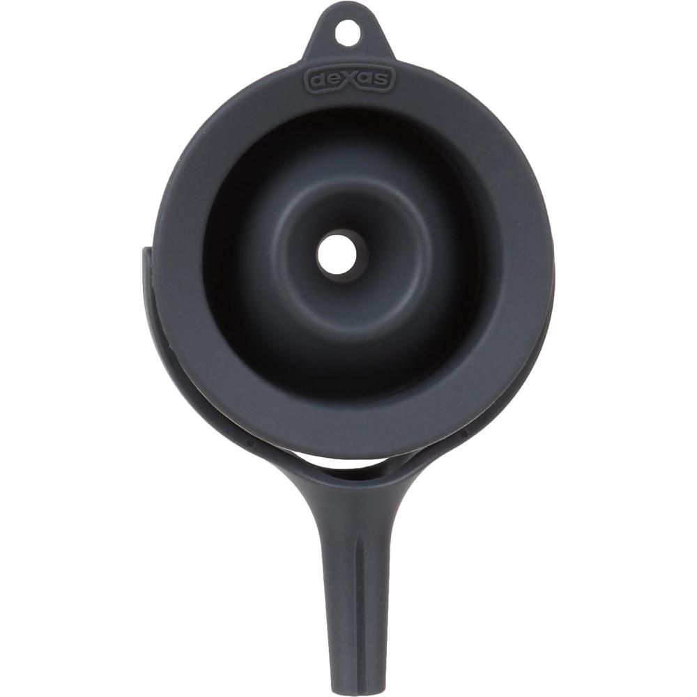 Dexas POP Small Collapsible Silicone Funnel, 2.5 inch Diameter, Gray(Gray)