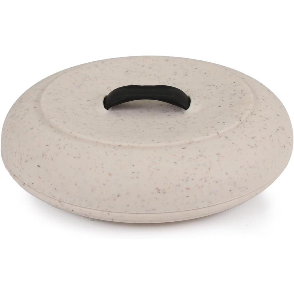 Dexas Durable Microwavable Tortilla Warmer XL 9.5 Inches, Terra Cota Color, Perfect for Warming Tortillas, Bread, Pancakes, Cornbread(Oat Granite)