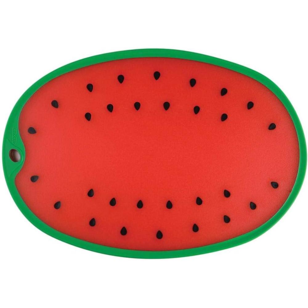 Dexas Citrus Slice Cutting Board/Serving Board 9 inches, Orange(Watermelon)