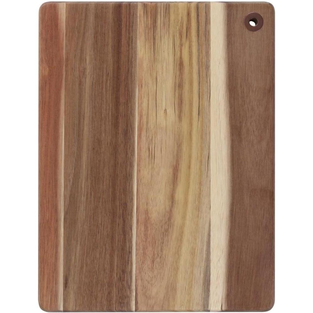 Dexas Premium Acacia Wood Paddle Board with Copper Grommet – 15″ x 9″ x 0.75″ | Charcuterie, Cheese & Serving Board(Serving)