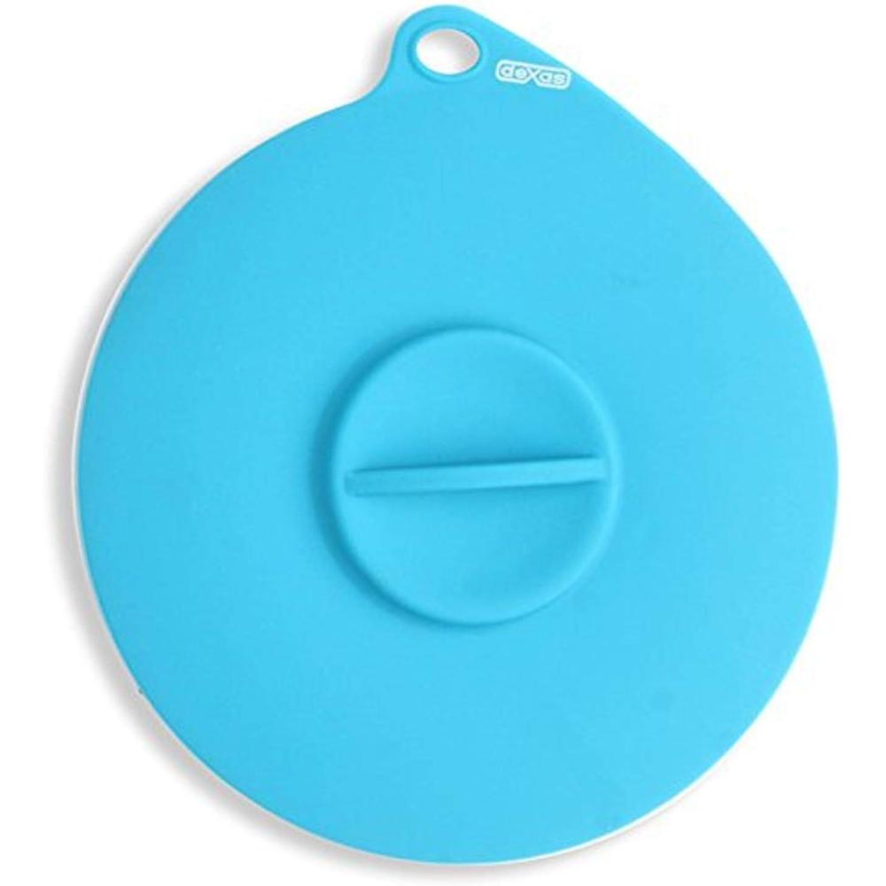 Dexas Popware for Pets Flexible Suction Pet Food Lid, Gray/Green(Gray/Blue)