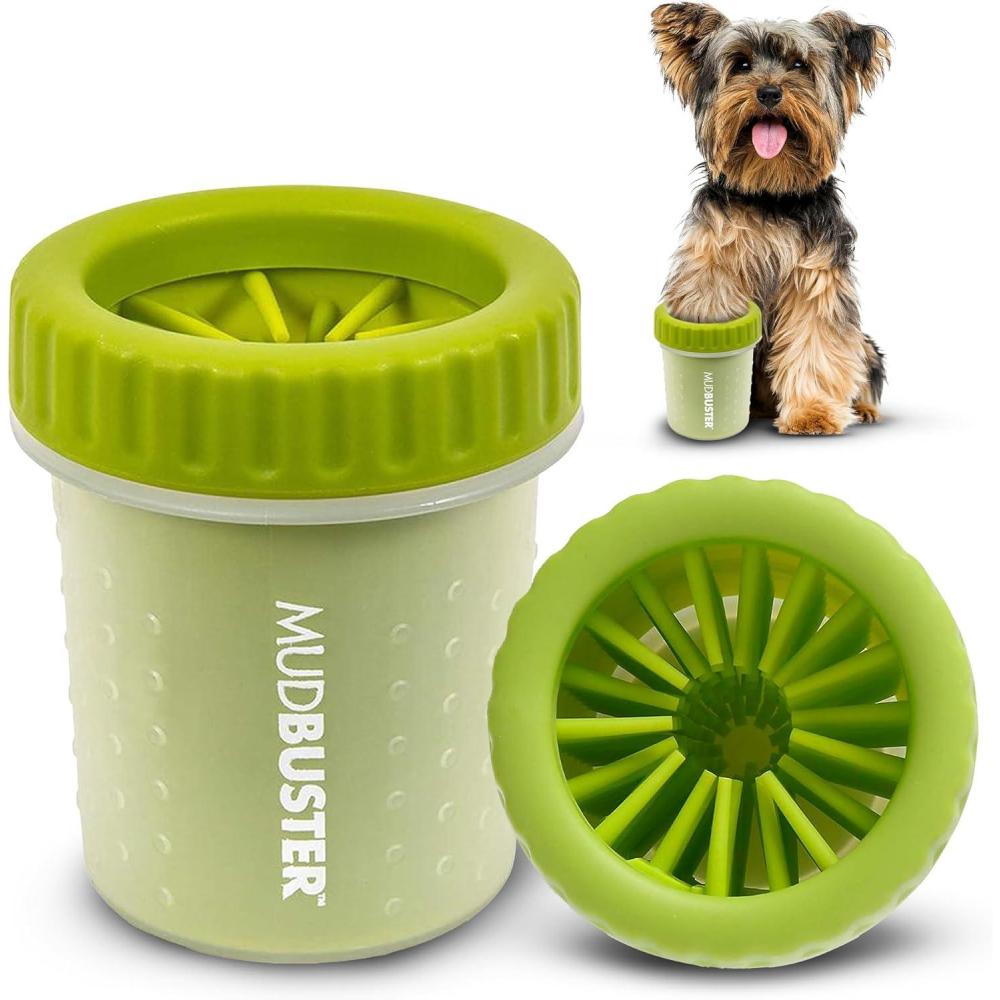 Dexas MudBuster Portable Dog Paw Cleaner, Large, Blue (PW720312)(Green)