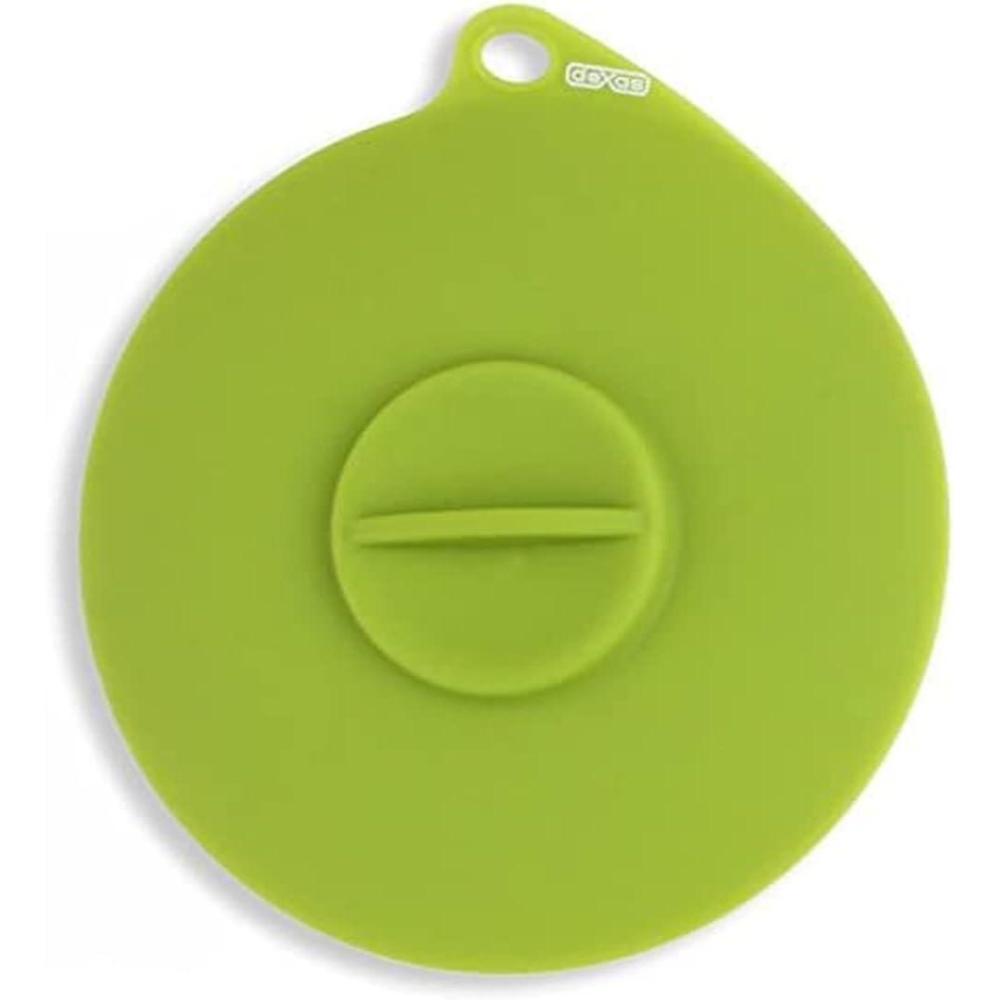 Dexas Popware for Pets Flexible Suction Pet Food Lid, Gray/Green(Gray/Green)