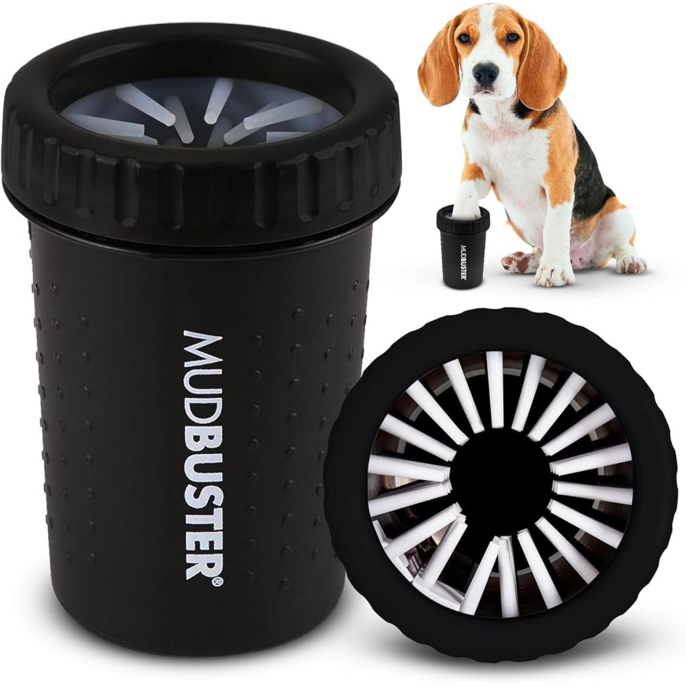 Dexas MudBuster Portable Dog Paw Cleaner, Large, Blue (PW720312)(Black)