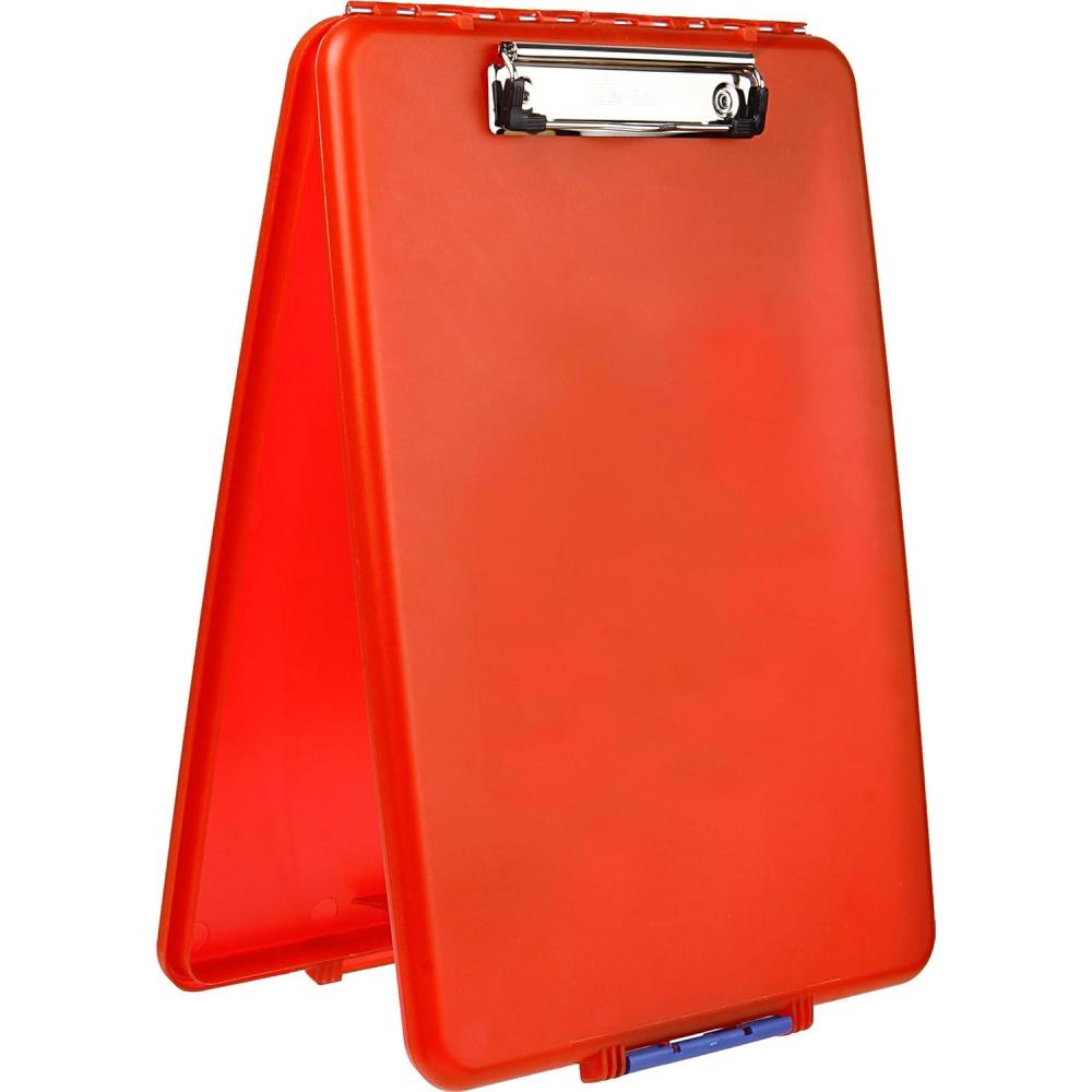Dexas 1517-50 Slimcase Storage Clipboard, Midnight Granite 13.5″ x 9.5″(Red)