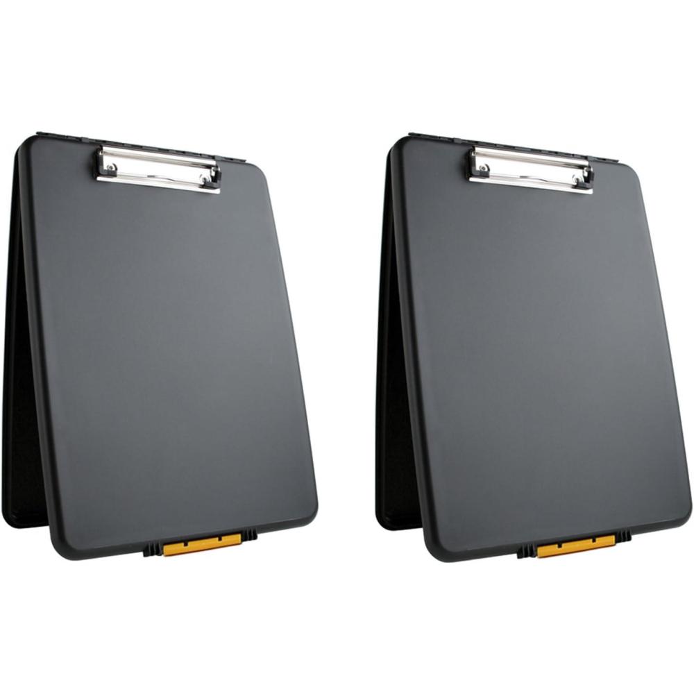 Dexas 1517-912PK Slimcase Storage Clipboard, Set of Two, Black, 2 Piece(Black: Set of Two)