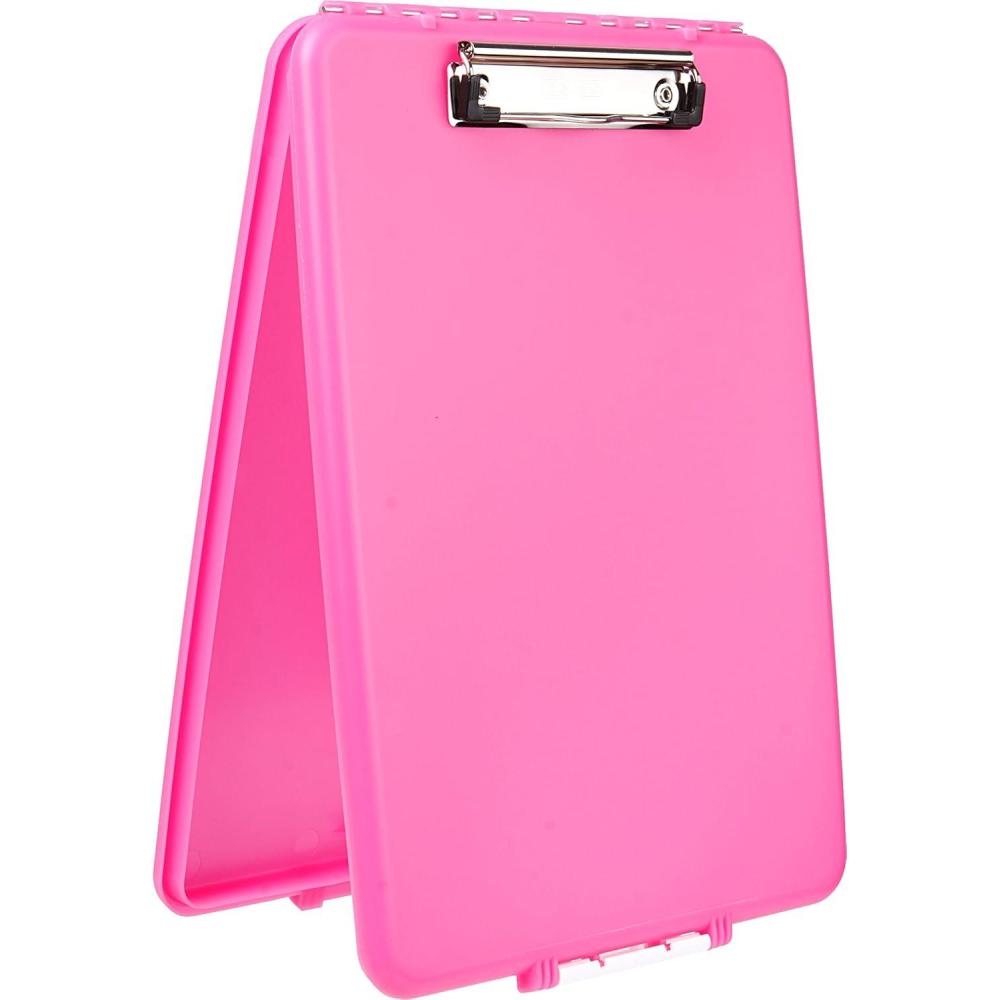 Dexas 1517-50 Slimcase Storage Clipboard, Midnight Granite 13.5″ x 9.5″(Pink)