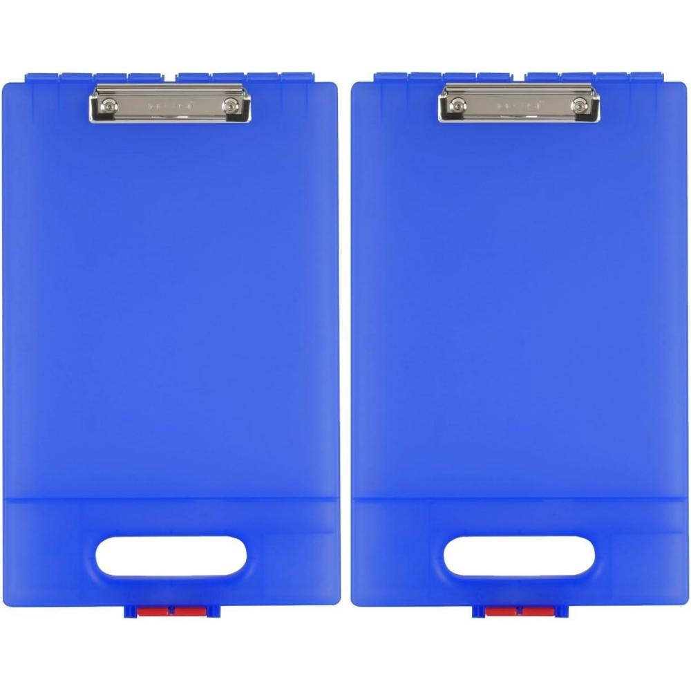 Dexas Clipcase Storage Clipboard with Handle, Set of Two, Purple(Royal Blue)