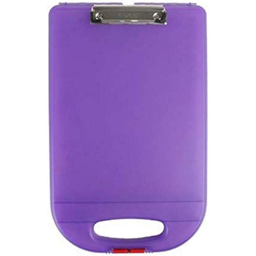 Dexas Clipcase 2 Storage Clipboard with Rounded Handle, Lime Green 16″ x 10″(Purple)