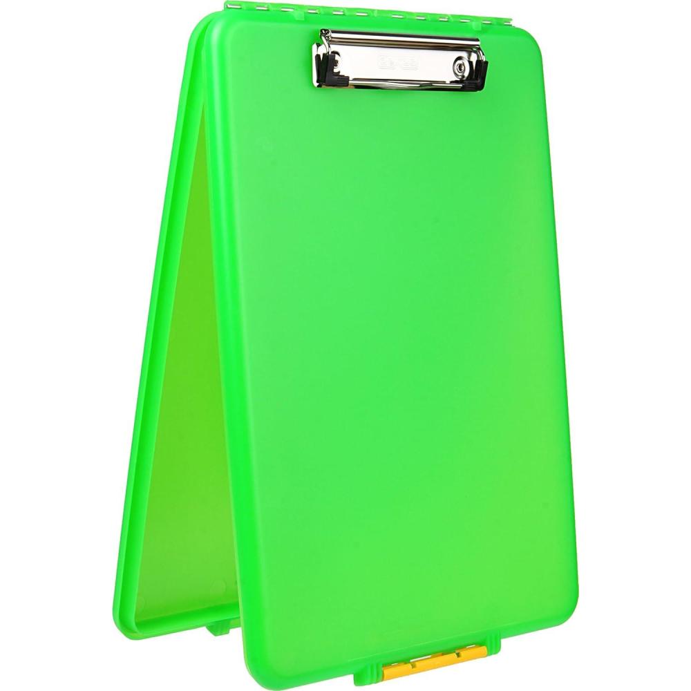 Dexas 1517-50 Slimcase Storage Clipboard, Midnight Granite 13.5″ x 9.5″(Lime)
