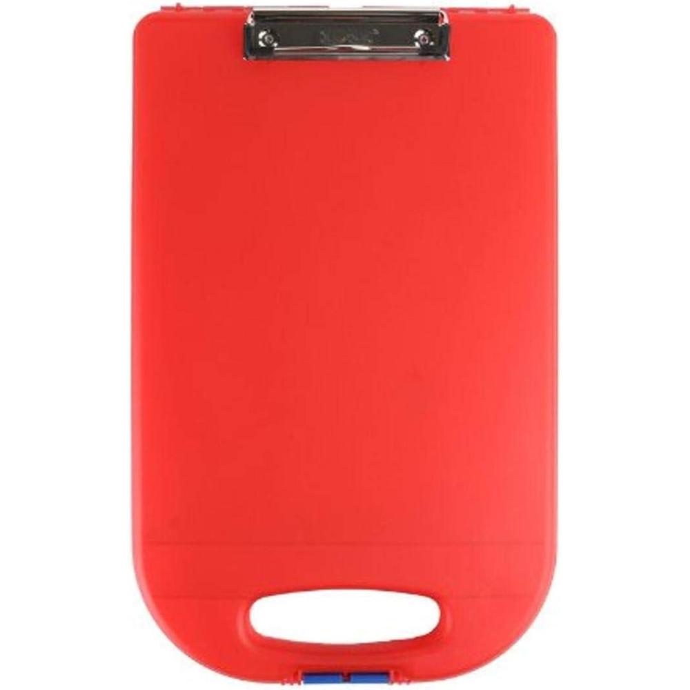 Dexas Clipcase 2 Storage Clipboard with Rounded Handle, Lime Green 16″ x 10″(Red)