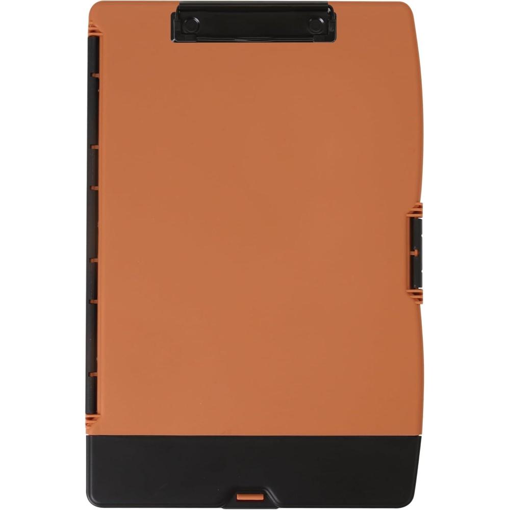 Dexas Folio Clipcase Professional Storage Clipboard with Pen Storage Compartment, 9.75 x 14.75, A4, Sandstone. Ideal for Teachers, Nurses, Coaches, Students, Trades, Homeschooling(Sandstone)