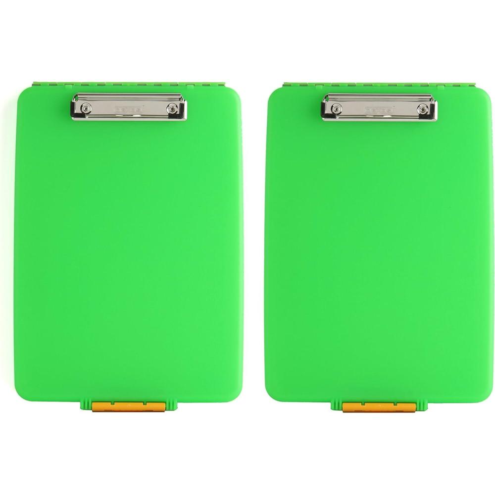 Dexas 1517-912PK Slimcase Storage Clipboard, Set of Two, Black, 2 Piece(Green: Set of Two)