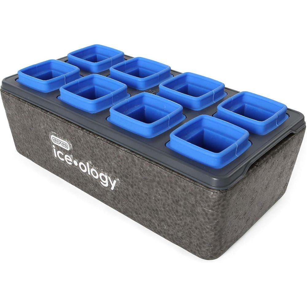 Dexas ice•ology Clear Ice Cube Tray, 2 Spheres(1.375 Inch)